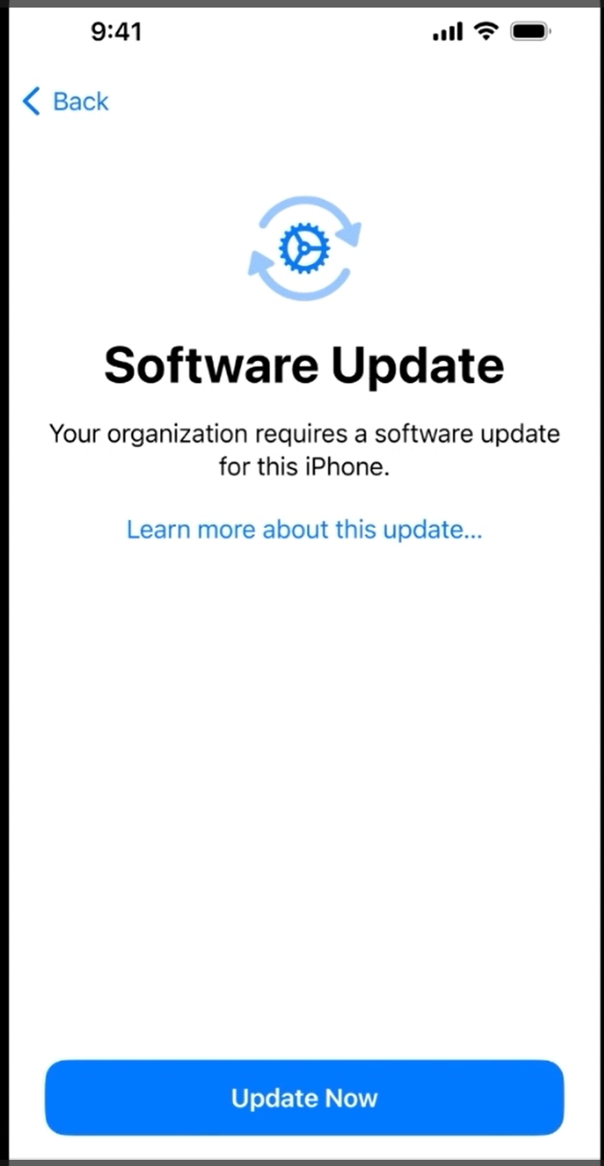 Software update